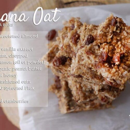 Banana Oat Granola Bars