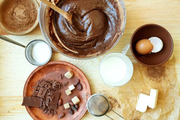 healthy chocolate baking ingredients for treat recipe