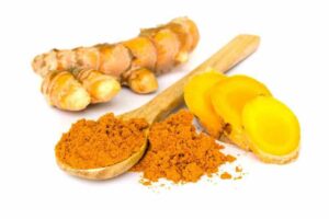 Turmeric root and powder