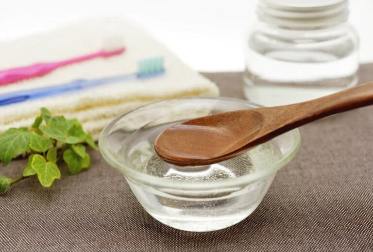 Picture of glass bowl with liquid coconut oil from "{VIDEO} Learn OIL PULLING to detox yourself every morning!" By Green Smoothie Girl