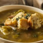 Photo of warm split pea soup from "Split Pea Soup" recipe by Green Smoothie Girl