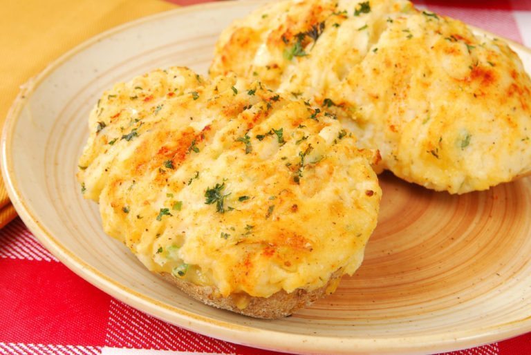 Photo of twice-baked potatoes from "Twice-Baked Green Potatoes" recipe by Green Smoothie Girl