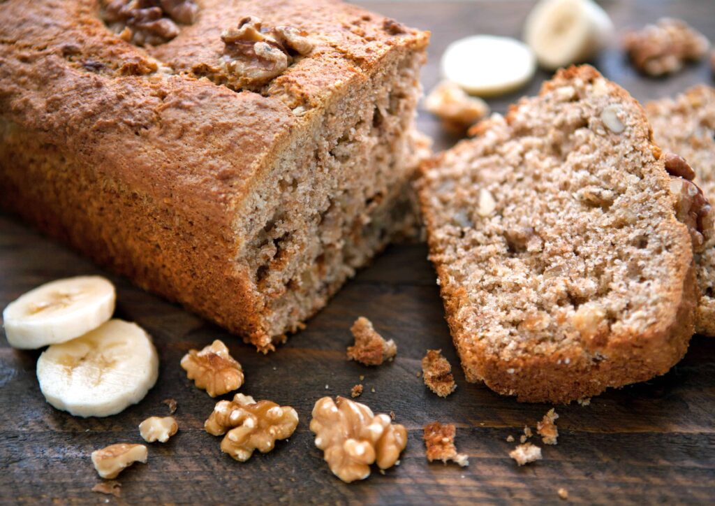 Gluten-Free, Sugar Free Banana Nut Bread