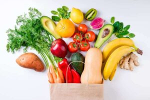 Photo of fruit and veggies from "Why You Shouldn't Be Afraid Of Sugars In Whole Foods" at Green Smoothie Girl.