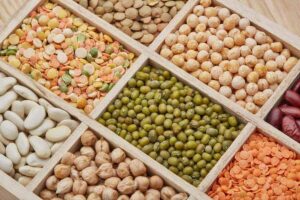 Photo of a variety of beans from "999 Cheap Plant-Based Meals You Can Make in 15 Minutes" at Green Smoothie Girl.