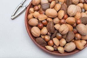 Photo of a variety of nuts from "999 Cheap Plant-Based Meals You Can Make in 15 Minutes" at Green Smoothie Girl.