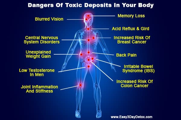 Graphic of toxic overload results from "What To Do About Toxic Paint, Carpet, Furniture (Offgassing For Years!)" by Green Smoothie Girl