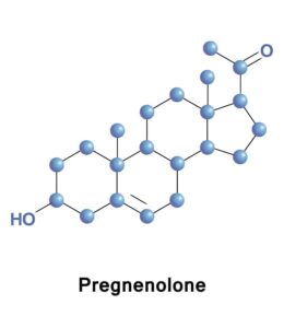 Image of chemical structure of Pregnenolone from "How To Recover From The Side Effects Of Prednisone And Other Corticosteroids" by Green Smoothie Girl