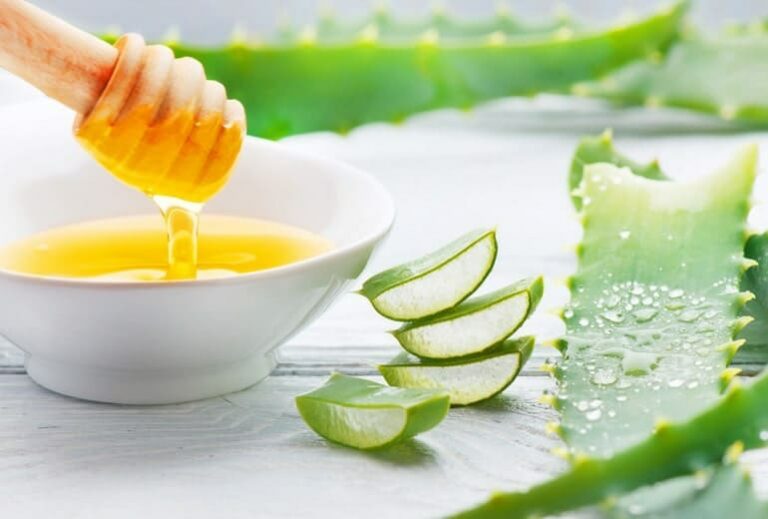 Photo of honey and aloe slices from "How To Recover From Corticosteroids Side Effects Dr. Tim Guest Post" by Green Smoothie Girl