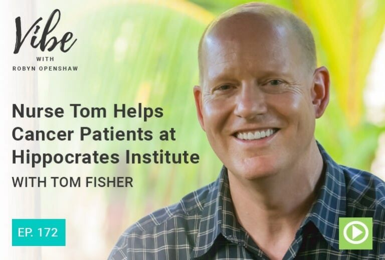 Photo of Tom Fisher smiling From "Ep. 172: Nurse Tom Helps Cancer Patients at Hippocrates Institute with Tom Fisher"Vibe podcast episode by Green Smoothie Girl