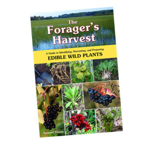 book titled "The foragers harvest. A guide to identifying, harvesting, and preparing edible wild plants"
