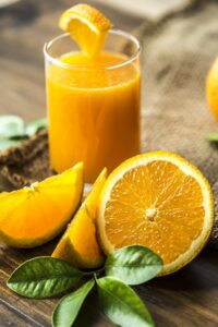 Orange juice juicing