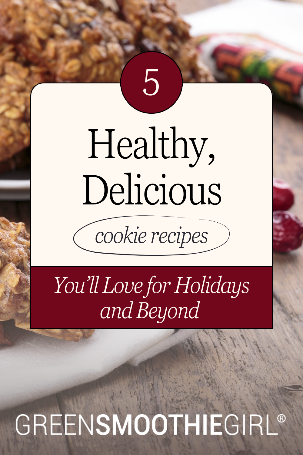 Healthy cookie recipes pin