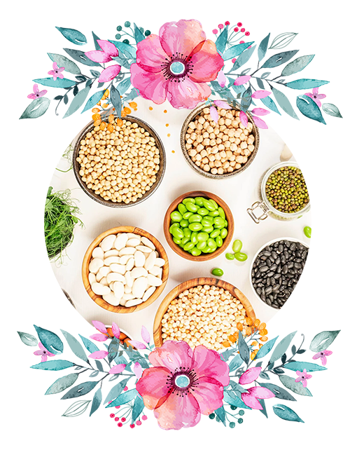 various seeds in bowls