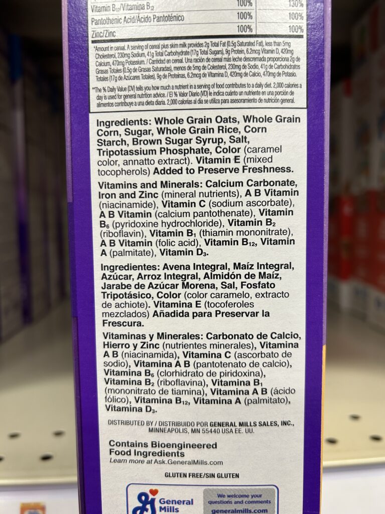 Bioengineered food ingredients