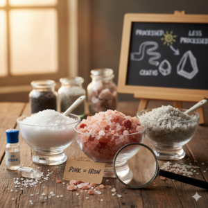 Himalayan pink salt vs table salt
