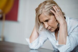 Older woman anxiety