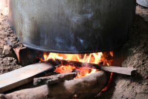 Ancient cooking, fire