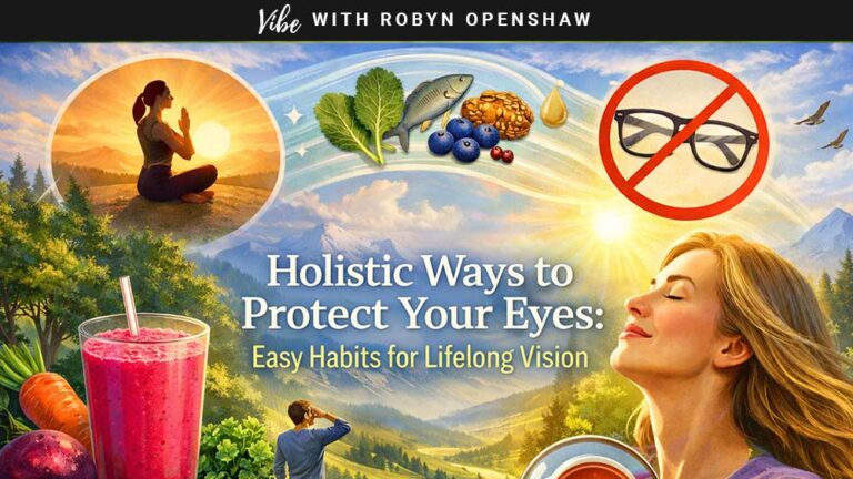 Vibe with Robyn Openshaw, episode 379: Holistic Ways To Protect Your Eyes; Easy Habits For Lifelong Vision